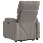 Ingrijire personala si Cosmetice - Sanatate si wellness - Articole wellness - Fotolii de masaj - Fotoliu electric masaj rabatabil cu ridicare, gri taupe, textil - Infinity.ro