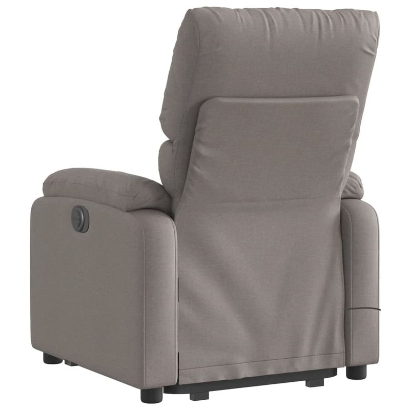 Ingrijire personala si Cosmetice - Sanatate si wellness - Articole wellness - Fotolii de masaj - Fotoliu electric masaj rabatabil cu ridicare, gri taupe, textil - Infinity.ro