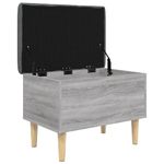Casa si Gradina - Mobilier - Canapele si coltare - Banchete - Banca de depozitare, gri sonoma, 62x42x46 cm, lemn prelucrat - Infinity.ro