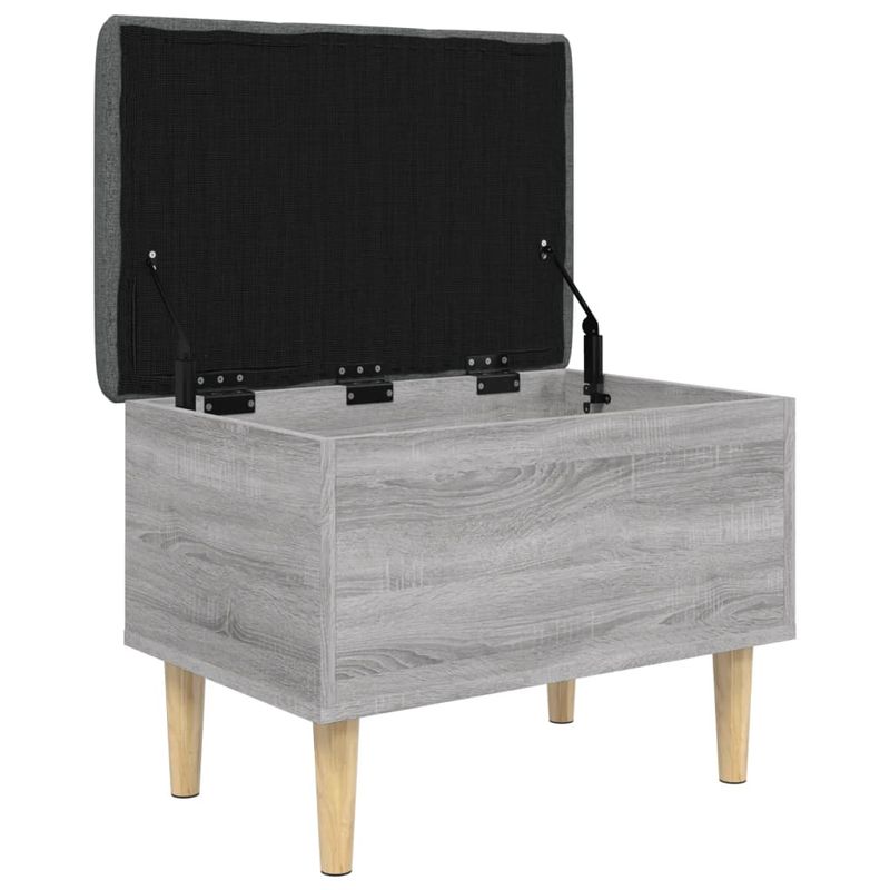 Casa si Gradina - Mobilier - Canapele si coltare - Banchete - Banca de depozitare, gri sonoma, 62x42x46 cm, lemn prelucrat - Infinity.ro