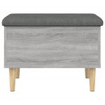 Casa si Gradina - Mobilier - Canapele si coltare - Banchete - Banca de depozitare, gri sonoma, 62x42x46 cm, lemn prelucrat - Infinity.ro