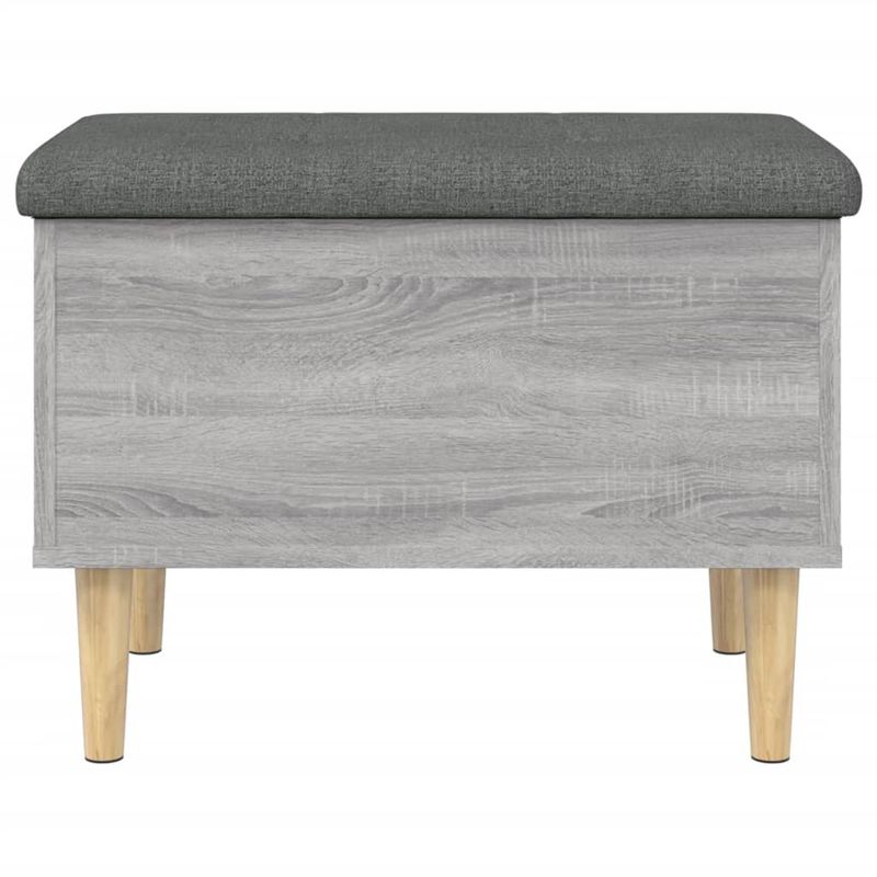 Casa si Gradina - Mobilier - Canapele si coltare - Banchete - Banca de depozitare, gri sonoma, 62x42x46 cm, lemn prelucrat - Infinity.ro
