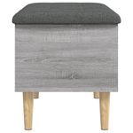 Casa si Gradina - Mobilier - Canapele si coltare - Banchete - Banca de depozitare, gri sonoma, 62x42x46 cm, lemn prelucrat - Infinity.ro