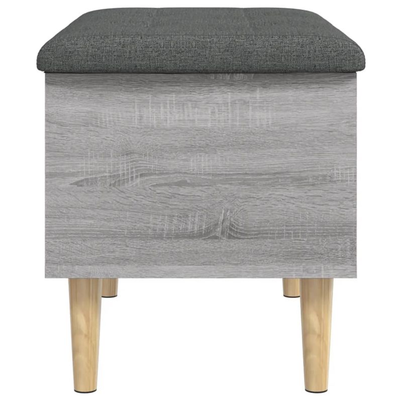 Casa si Gradina - Mobilier - Canapele si coltare - Banchete - Banca de depozitare, gri sonoma, 62x42x46 cm, lemn prelucrat - Infinity.ro