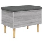 Casa si Gradina - Mobilier - Canapele si coltare - Banchete - Banca de depozitare, gri sonoma, 62x42x46 cm, lemn prelucrat - Infinity.ro