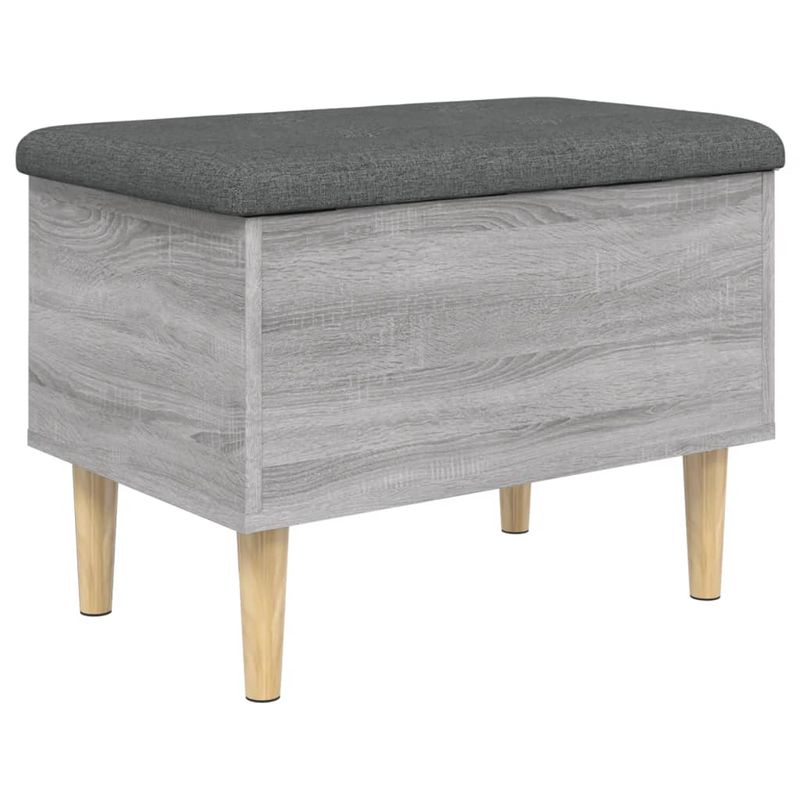 Casa si Gradina - Mobilier - Canapele si coltare - Banchete - Banca de depozitare, gri sonoma, 62x42x46 cm, lemn prelucrat - Infinity.ro