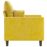 Casa si Gradina - Mobilier - Canapele si coltare - Canapele - Canapea de o persoana, galben, 60 cm, catifea - Infinity.ro