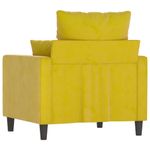 Casa si Gradina - Mobilier - Canapele si coltare - Canapele - Canapea de o persoana, galben, 60 cm, catifea - Infinity.ro