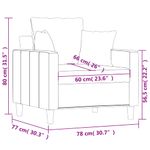 Casa si Gradina - Mobilier - Canapele si coltare - Canapele - Canapea de o persoana, galben, 60 cm, catifea - Infinity.ro