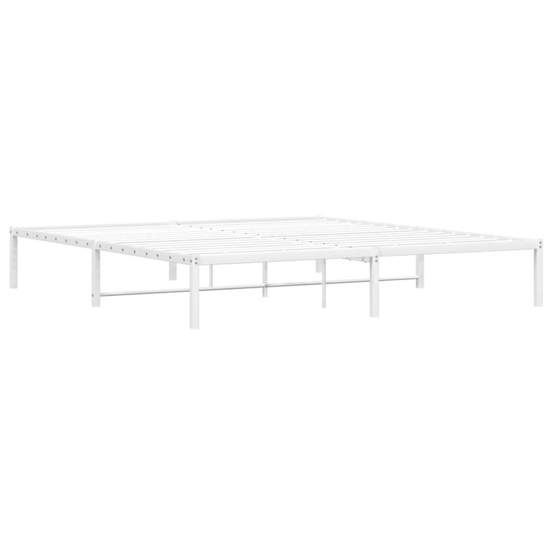 Casa si Gradina - Mobilier - Paturi si accesorii - Paturi - Cadru pat metalic, alb, 180x200 cm - Infinity.ro
