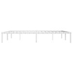 Casa si Gradina - Mobilier - Paturi si accesorii - Paturi - Cadru pat metalic, alb, 180x200 cm - Infinity.ro