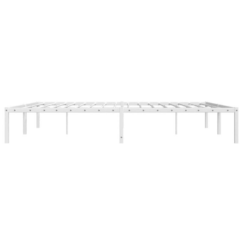 Casa si Gradina - Mobilier - Paturi si accesorii - Paturi - Cadru pat metalic, alb, 180x200 cm - Infinity.ro