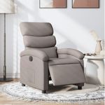 Casa si Gradina - Mobilier - Scaune si fotolii - Fotolii - Fotoliu rabatabil electric, gri taupe, material textil - Infinity.ro