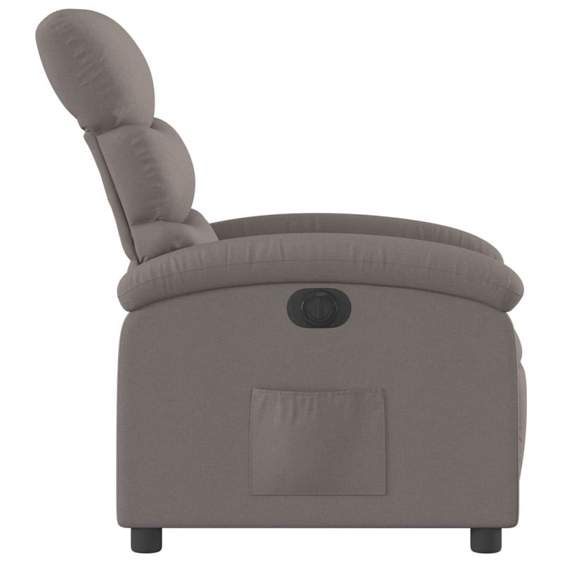 Casa si Gradina - Mobilier - Scaune si fotolii - Fotolii - Fotoliu rabatabil electric, gri taupe, material textil - Infinity.ro