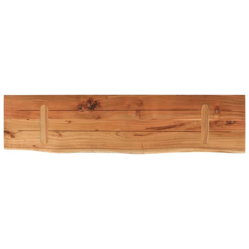 Casa si Gradina - Mobilier - Biblioteci si rafturi - Rafturi - Raft perete 80x20x3,8 cm dreptunghiular lemn acacia margine vie - Infinity.ro