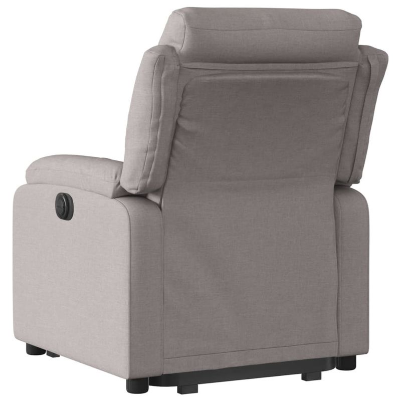 Casa si Gradina - Mobilier - Scaune si fotolii - Fotolii - Fotoliu electric rabatabil cu ridicare, gri taupe, textil - Infinity.ro