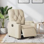 Casa si Gradina - Mobilier - Scaune si fotolii - Fotolii - Fotoliu rabatabil electric, crem, material textil - Infinity.ro