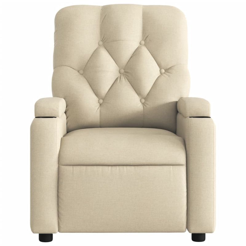 Casa si Gradina - Mobilier - Scaune si fotolii - Fotolii - Fotoliu rabatabil electric, crem, material textil - Infinity.ro