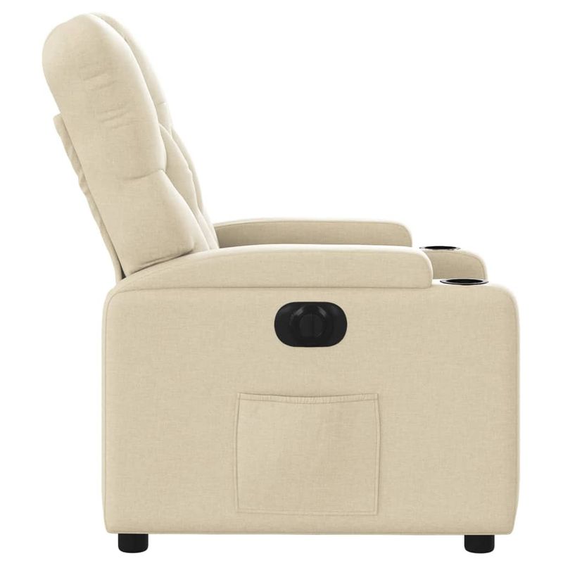 Casa si Gradina - Mobilier - Scaune si fotolii - Fotolii - Fotoliu rabatabil electric, crem, material textil - Infinity.ro