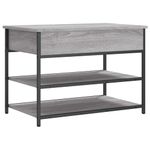 Casa si Gradina - Mobilier - Canapele si coltare - Banchete - Banca de pantofi, gri sonoma, 70x42,5x50 cm, lemn prelucrat - Infinity.ro