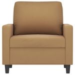Casa si Gradina - Mobilier - Scaune si fotolii - Fotolii - Fotoliu canapea, Maro, 60 cm, catifea - Infinity.ro