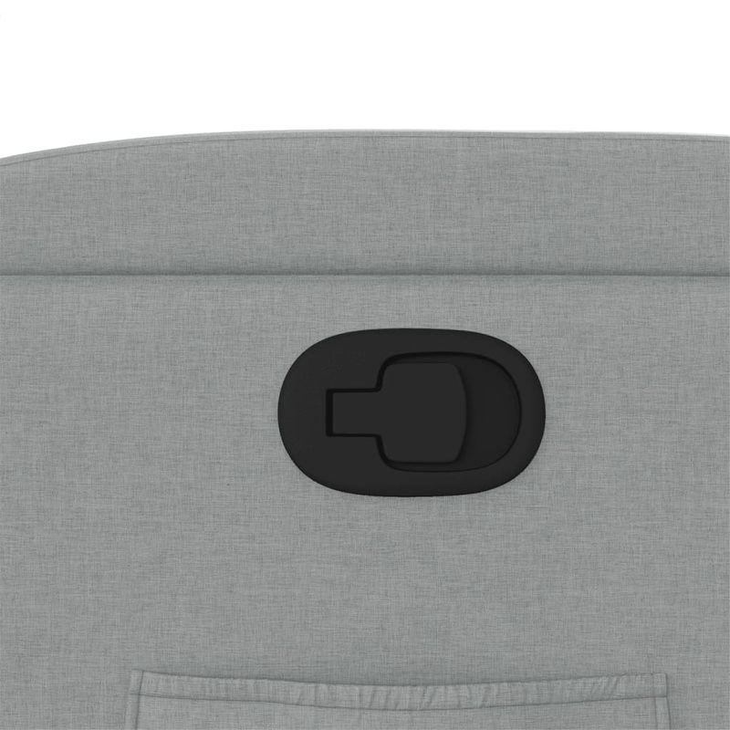 Casa si Gradina - Mobilier - Scaune si fotolii - Fotolii - Fotoliu rabatabil cu ridicare, gri deschis, material textil - Infinity.ro