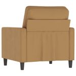 Casa si Gradina - Mobilier - Scaune si fotolii - Fotolii - Fotoliu canapea, Maro, 60 cm, catifea - Infinity.ro