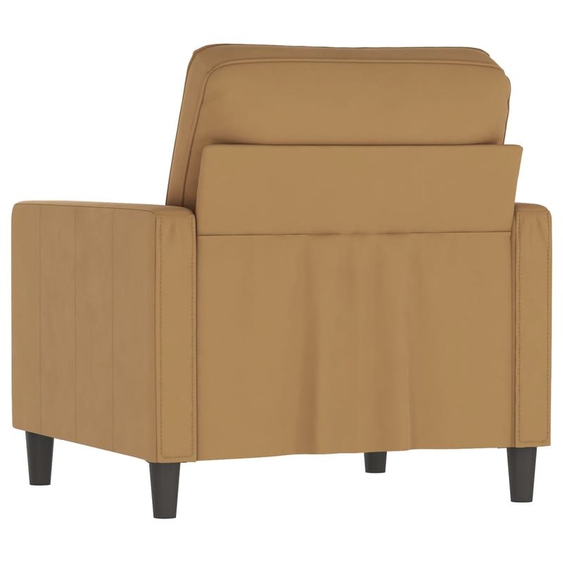 Casa si Gradina - Mobilier - Scaune si fotolii - Fotolii - Fotoliu canapea, Maro, 60 cm, catifea - Infinity.ro