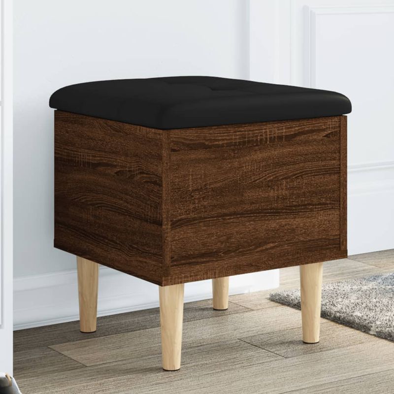 Casa si Gradina - Mobilier - Canapele si coltare - Banchete - Banca de depozitare, stejar maro, 42x42x46 cm, lemn prelucrat - Infinity.ro
