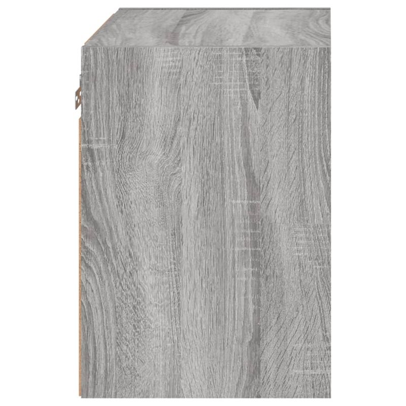 Casa si Gradina - Mobilier - Comode si corpuri - Comode - Noptiere cu lumini LED montate pe perete, 2 buc.,stejar fumuriu - Infinity.ro