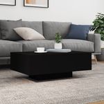 Casa si Gradina - Mobilier - Mese si birouri - Masute de cafea - Masuta de cafea cu lumini LED, negru, 85x55x31 cm - Infinity.ro