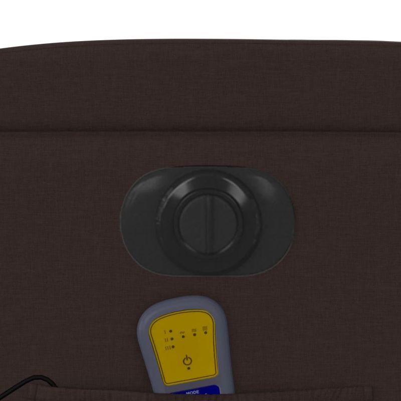 Ingrijire personala si Cosmetice - Sanatate si wellness - Articole wellness - Fotolii de masaj - Fotoliu electric de masaj rabatabil, maro inchis, textil - Infinity.ro