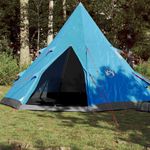Sport si Outdoor - Camping - Corturi camping - Cort de camping pentru 4 persoane, albastru, impermeabil - Infinity.ro
