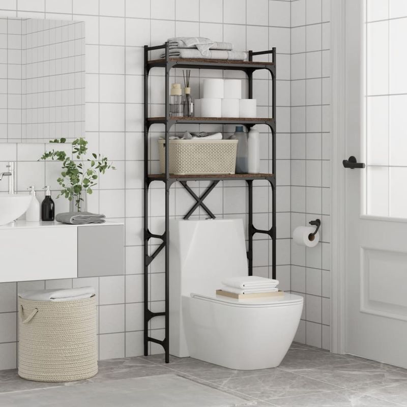 Casa si Gradina - Mobilier - Dulapuri si sifoniere - Dulapuri - Dulap masina de spalat, stejar maro, 67x25x163cm lemn prelucrat - Infinity.ro