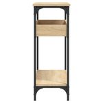 Casa si Gradina - Mobilier - Comode si corpuri - Console - Masuta consola cu raft stejar sonoma 100x29x75cm lemn prelucrat - Infinity.ro