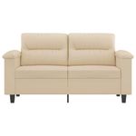 Casa si Gradina - Mobilier - Canapele si coltare - Canapele - Canapea cu 2 locuri, crem, 120 cm, tesatura microfibra - Infinity.ro