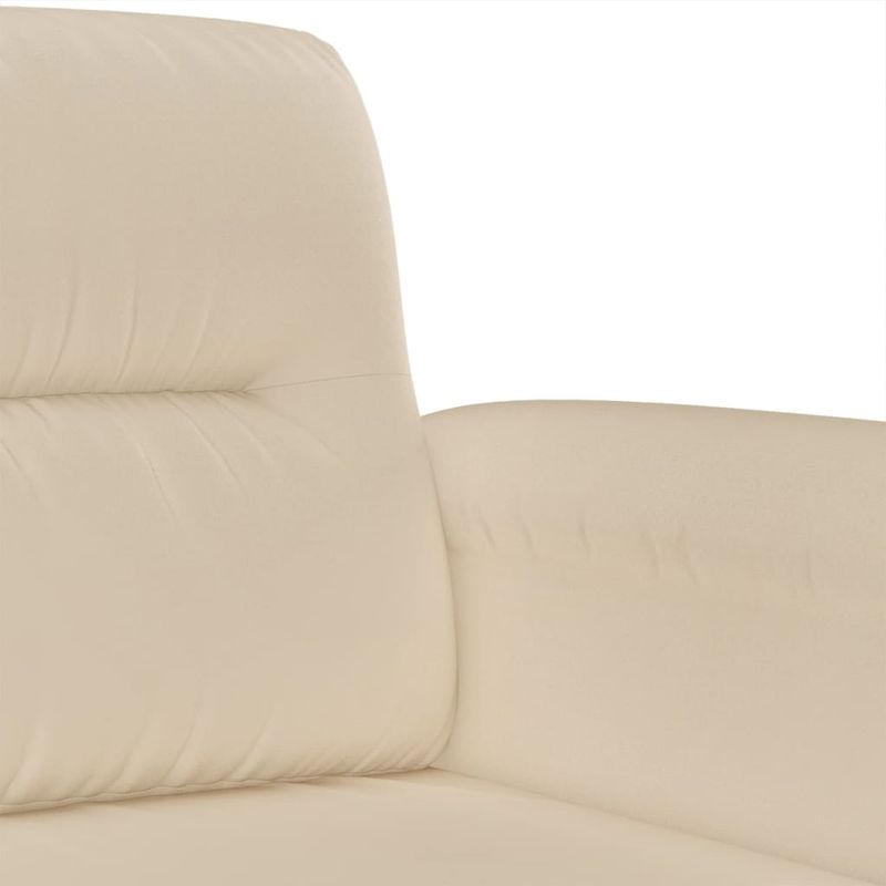 Casa si Gradina - Mobilier - Canapele si coltare - Canapele - Canapea cu 3 locuri, crem, 180 cm, tesatura microfibra - Infinity.ro