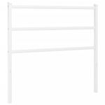 Casa si Gradina - Mobilier - Paturi si accesorii - Accesorii paturi - Tablie de pat metalica, alb, 100 cm - Infinity.ro