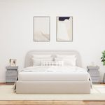 Casa si Gradina - Mobilier - Comode si corpuri - Noptiere - Noptiere cu lumini LED, 2 buc., gri sonoma, 35x39x55 cm - Infinity.ro