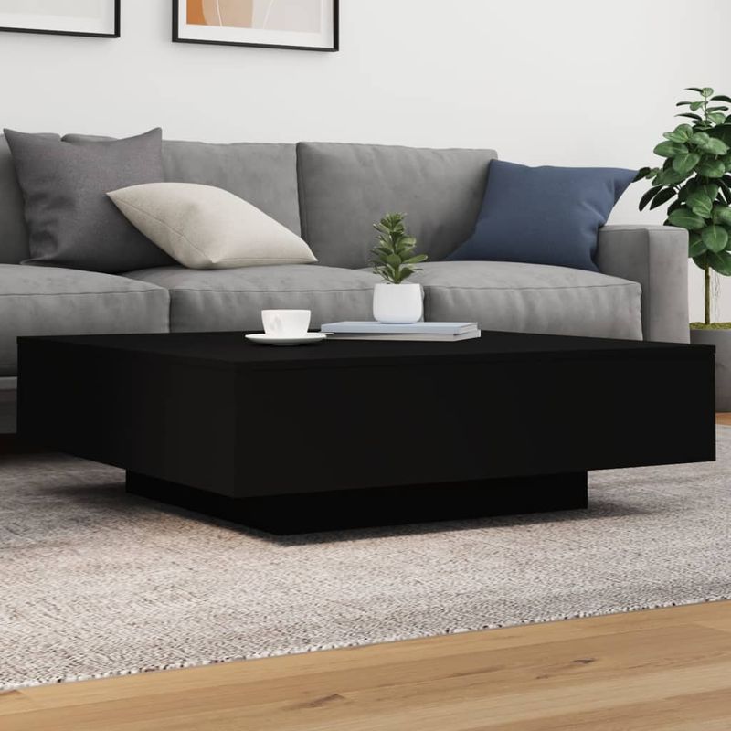 Casa si Gradina - Mobilier - Mese si birouri - Masute de cafea - Masuta de cafea, negru, 100x100x31 cm, lemn prelucrat - Infinity.ro