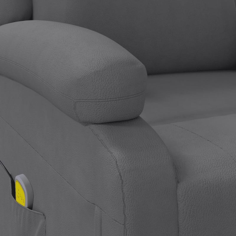 Ingrijire personala si Cosmetice - Sanatate si wellness - Articole wellness - Fotolii de masaj - Fotoliu de masaj, antracit, piele ecologica - Infinity.ro