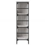 Casa si Gradina - Mobilier - Comode si corpuri - Comode - Servanta, gri sonoma, 102x32x103,5 cm, lemn prelucrat - Infinity.ro