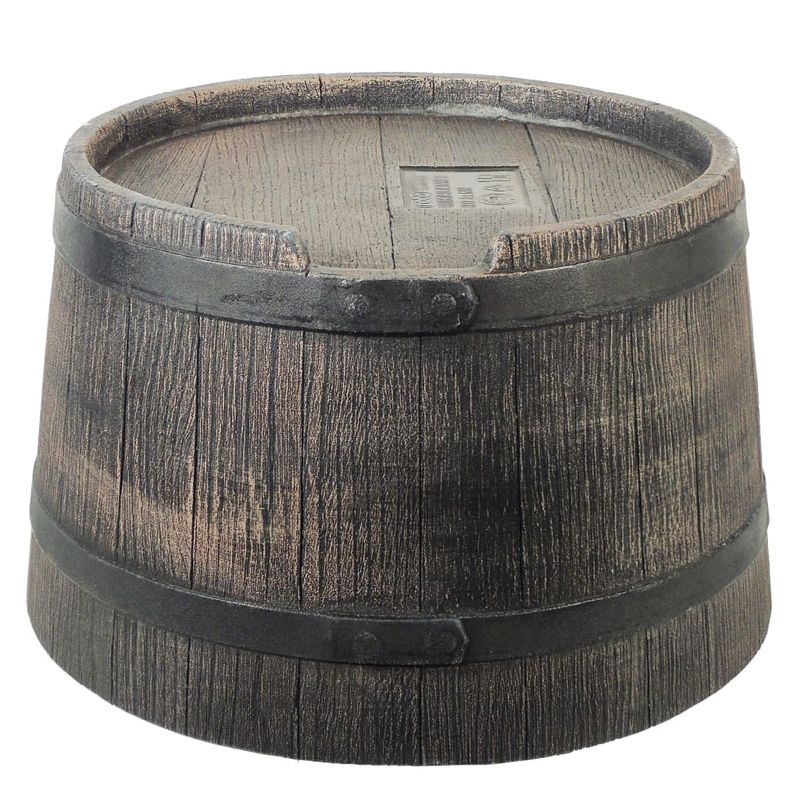 Casa si Gradina - Mobilier - Organizare si depozitare - Recipiente depozitare - Nature Suport butoi apa de ploaie, aspect de lemn, maro, 30,5x58 cm - Infinity.ro