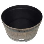 Casa si Gradina - Mobilier - Organizare si depozitare - Recipiente depozitare - Nature Suport butoi apa de ploaie, aspect de lemn, maro, 30,5x58 cm - Infinity.ro
