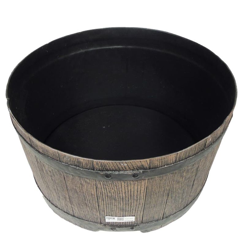 Casa si Gradina - Mobilier - Organizare si depozitare - Recipiente depozitare - Nature Suport butoi apa de ploaie, aspect de lemn, maro, 30,5x58 cm - Infinity.ro