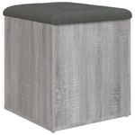 Casa si Gradina - Mobilier - Canapele si coltare - Banchete - Banca de depozitare, gri sonoma, 42x42x45 cm, lemn prelucrat - Infinity.ro