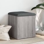 Casa si Gradina - Mobilier - Canapele si coltare - Banchete - Banca de depozitare, gri sonoma, 42x42x45 cm, lemn prelucrat - Infinity.ro