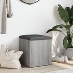 Casa si Gradina - Mobilier - Canapele si coltare - Banchete - Banca de depozitare, gri sonoma, 42x42x45 cm, lemn prelucrat - Infinity.ro
