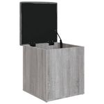 Casa si Gradina - Mobilier - Canapele si coltare - Banchete - Banca de depozitare, gri sonoma, 42x42x45 cm, lemn prelucrat - Infinity.ro