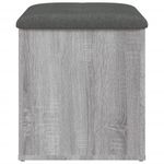 Casa si Gradina - Mobilier - Canapele si coltare - Banchete - Banca de depozitare, gri sonoma, 42x42x45 cm, lemn prelucrat - Infinity.ro